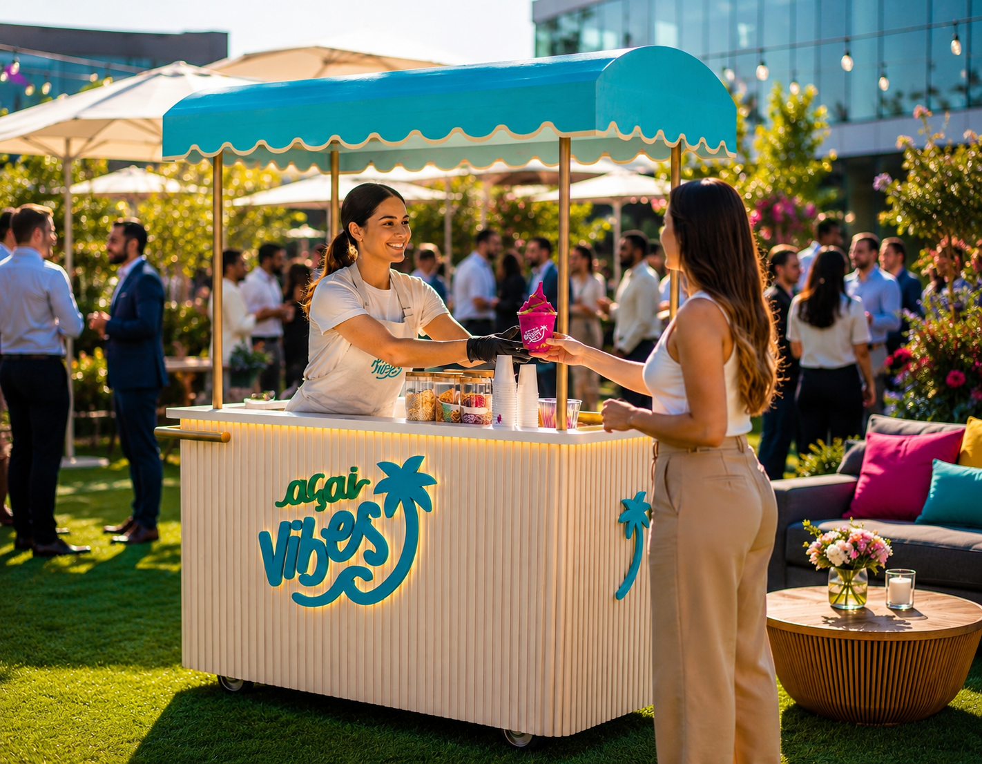 Carrito Açaí Vibes para eventos