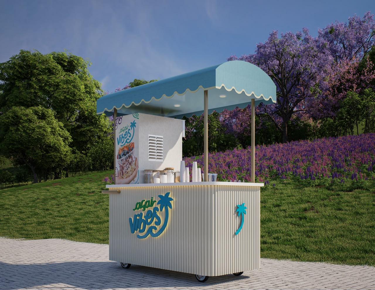 Carrito Açaí Vibes para eventos